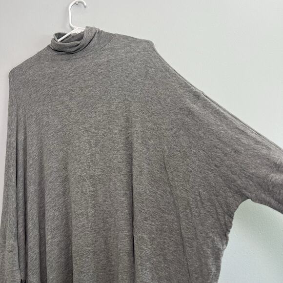 We the Free People Top Womens Sz M Oversized Gray Turtleneck Tunic Dolman Wool - Picture 7 of 14